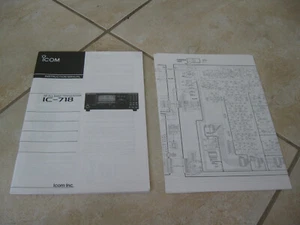 Icom Original IC-718 Instruction manual with schematics in Very Nice shape - Picture 1 of 4