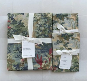 Pottery Barn GREENWOOD Percale Full/Queen Duvet & Standard Shams Multicolor NWT - Picture 1 of 2