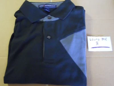 Nuevo polo de golf: azul bebé sobre azul marino. Por Autoridad Portuaria. GRANDE ver fotos Foto 1 de 4