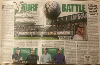 ⛳️2023 PGA/LIV TOUR — СТАТЬЯ О БИТВЕ ЗА ГАЗОН — СТАТЬЯ О ТУРЕ PGA против LIV - Изображение 1 из 4