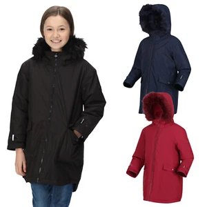 Regatta Adelyn Kids Girls Insulated Waterproof Parka Jacket School Coat RRP £75 - Picture 1 of 19