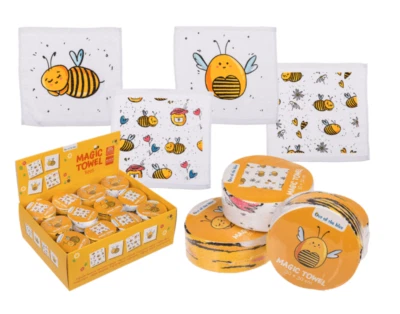 Bumble Bee Magic flannel Kids cloth wash Bath shower towel Gift - Image 1 of 4