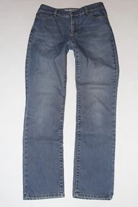 Cute! Womens Chico's Platinum 0 x 31" Ultimate Slim Leg Dark Blue Stretch Denim - Picture 1 of 5
