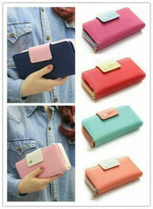 Damen Geldbörse Portemonnaie Geldbeutel Portmonee Brieftasche Groß Karten Lang - Bild 1 von 18