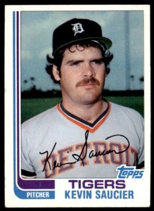 1982 Topps Kevin Saucier .  Detroit Tigers #238