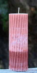 70 hour VANILLA CASHMERE Scented Spiral Yoga CANDLE Vegan Plant Based Wax & Wick - Picture 1 of 12