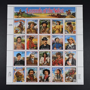 USA Scott # 2870 Error Sheet Legends of the West VF OG NH US Stamps Cat $125 - Picture 1 of 2