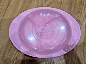 Thinkbaby ThinkSaucer Suction Plate Pink - Picture 1 of 3
