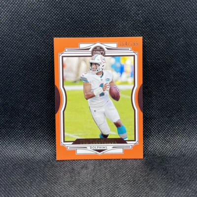 Tua Tagovailoa #48 Orange Numbered 164/199 2021 Panini Legacy Miami - Image 1 of 2