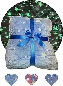 Coperta Glow in the Dark, Large Taglia 60 X 80 pollici, Brillante, Premium Morbida - Foto 1 di 6