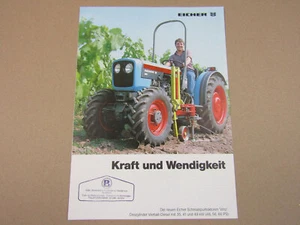 Prospekt Eicher 648 656 666 V VA Schmalspurschlepper VINO 48 56 66 PS - Bild 1 von 4
