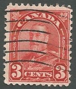 Canada Scott# 167, King George V, Red, 3c, Used, 1931 - Picture 1 of 2