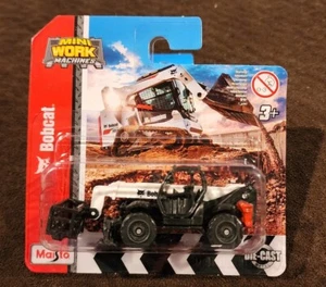 Maisto Mini Macchine da Lavoro Bobcat Sollevatore Telescopico con Piattaforma di Lavoro Metallo Die Cast - Foto 1 di 2