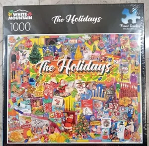 White Mountain LE VACANZE #1441T Puzzle 1000pz 20x27 2022 J. Mellett - Foto 1 di 5