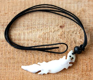 Anhänger Stein Gecko Lederkette Surfschmuck Gecko Kette Steingecko Geckoschmuck - Bild 1 von 8