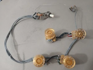 NR! complete vintage Gibson Es 335(?) wiring harness w/ jack, selector, knobs. - Picture 1 of 12