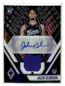 2023-24 Panini Phoenix Rookie Jersey Autographs Jalen Slawson RC Auto Jersey 1 - Picture 1 of 2