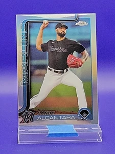 Sandy Alcantara 2025 Topps Chrome Refractor SP 🔥 Marlins - Picture 1 of 2