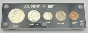 1948 BU Coin Year Set Philadelphia Mint Silver Franklin Capital Holder (Defect) - Picture 1 of 7