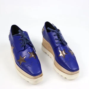 Stella McCartney Elyse Star Plateau Leder Schuhe Größe EU 39 / US 9 - Bild 1 von 8