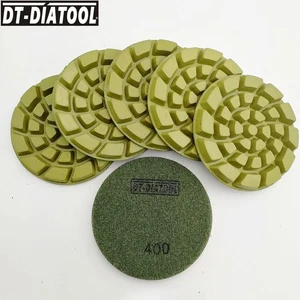 6pcs/set 4Inch Diamond Polishing Pad for Cement Concrete Floor Sanding Discs - Picture 1 of 16