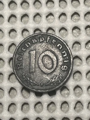 GERMAN 3rd REICH 1940 F REICHSPFENNIG WWII COIN - Image 1 of 2