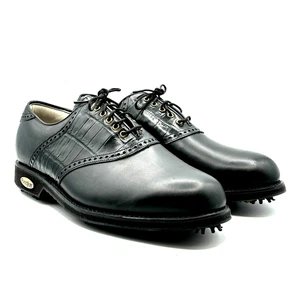 Zapatos de golf vintage negros para hombre 11.5B Y2K 2000s RARO FootJoy Classics Tour - Imagen 1 de 18