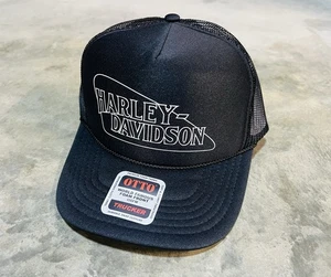 Harley Davidson Trucker Hat Snap Back Vintage Chopper Shovelhead Knucklehead 10 - Picture 1 of 2