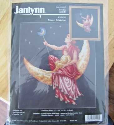 Kit de punto de cruz contado Janlynn Moon Maiden Foto 1 de 2