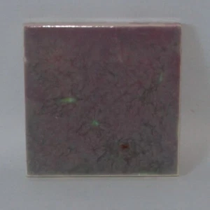 Craven Dunnill & Co, Shropshire - Vintage Lilac & Green Glazed 4" Tile - Picture 1 of 4