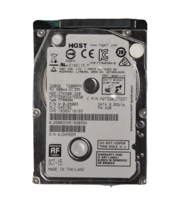 HITACHI 320GB SATA 6Gb/s 7200RPM Hard Disk Drive HDD Grade B HTS725032A7E630 - Image 1 of 2