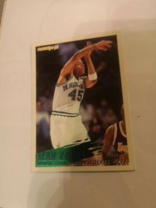 Carte Collection Nba Fleer 94 95 Minesota Wolves #140 Sean Rooks - Picture 1 of 2