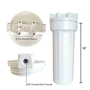 White Filter Housing Sump for Reverse Osmosis 10" by 2.5" Pentek Part # 158125 - Picture 1 of 1