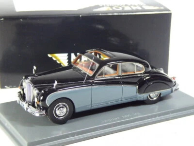(KI-02-30) Neo Scale Models Jaguar MK VIII graublau/schwarz in 1:43 in OVP - Bild 1 von 2