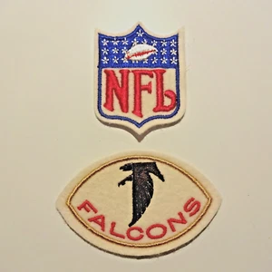 OFFIZIELLER NFL BAUMWOLLE BESTICKT PATCH UND ATLANTA FALCONS TEAM PATCH * NEU - Bild 1 von 1