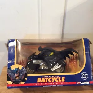 Corgi 1:16 Scale 2000 DC comics Classics Batman Black Batcycle #77408 NIB 2005 - Picture 1 of 6