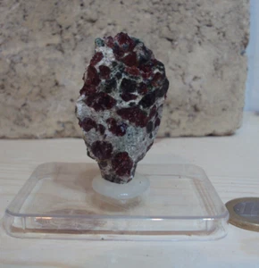 Rartität seltener Pyrop Granat Chromdiopsid Garnet 30g aus Norwegen - Picture 1 of 7