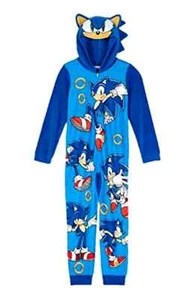 Sonic the Hedgehog 1 Piece 6 7 8 10-12 Sleeper New sleepwear Pajamas S M L - Picture 1 of 1