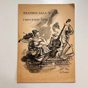 PROGRAMME CONCERT THÉÂTRE L'ESCALA 1956 PIERRE MONTEUX NATHAN MILSTEIN - Photo 1/3