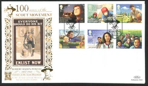 Scouts FDC 2007 - Chelmsford Pmk - Borde dorado de 22 quilates - Envío gratuito - Imagen 1 de 1