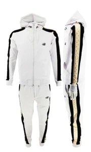Men's Designers Matching Zip Up Hoodie & Joggers Tracksuit Urban Fashion Set UK - Picture 1 of 4