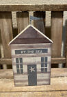 By The Sea Wood Sign, Beach House Decor For Tier Trays, Beach Tabletop Sign