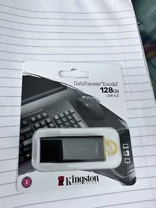 Unidad Flash Kingston DataTraveler Exodia 128 GB USB 3.2 DTX/128 GB, nueva sellada - Imagen 1 de 2