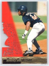 1996 Topps Laser Rickey Henderson #44     San Diego Padres
