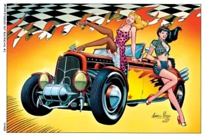 ARCHIE HOT ROD RACING #1 EXCLUSIVA VIRGEN - ANDREW PEPOY - PRIMERA APLICACIÓN MARGARITA - Imagen 1 de 1