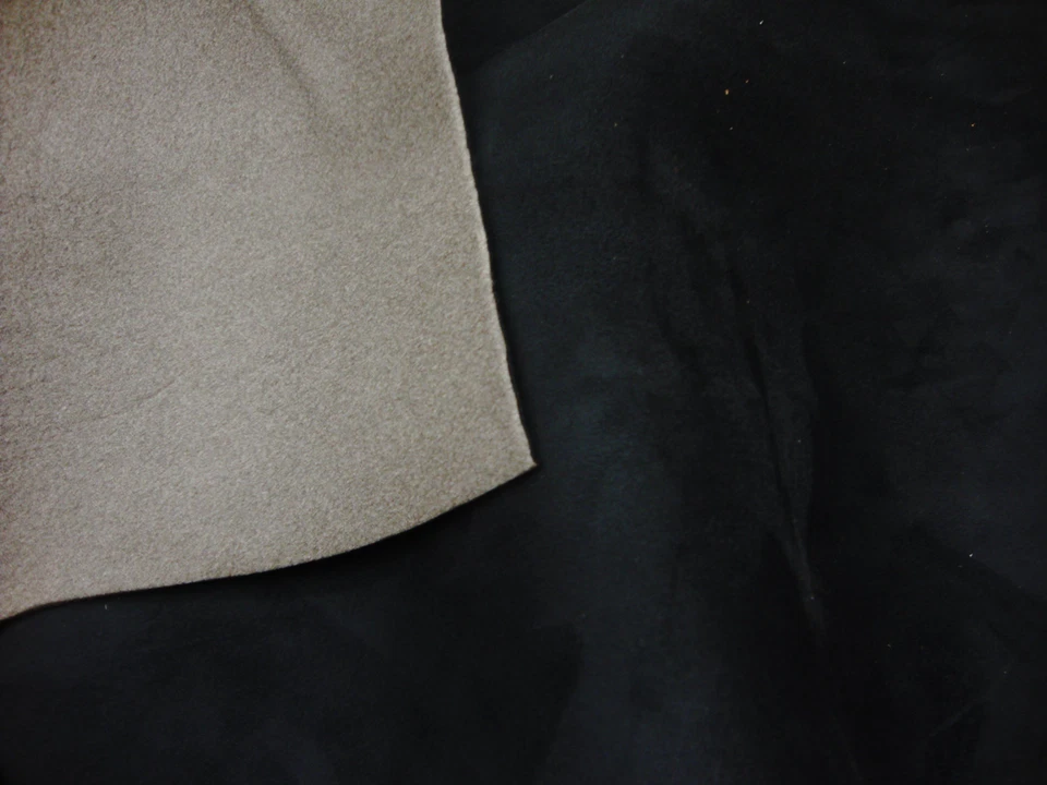  Foam Black Suede Headlining Backed Fabric 60" Wide by the yard  - Image 1 of 1