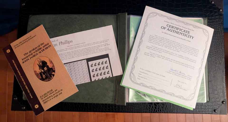 150th Anniversary AUDUBON HAITI "Birds of America" COMMEMORATIVE STAMP Book 1979 - Image 1 of 4