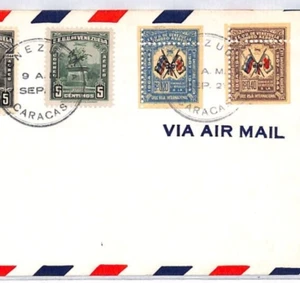 VENEZUELA Air Mail Cover Caracas c1944 {samwells-covers}YV105 - Picture 1 of 12