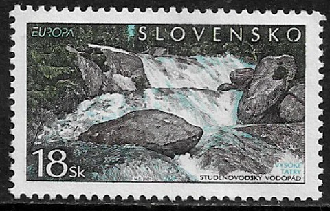 Slovakia #379 MNH Stamp - Europa - Scenery Cover