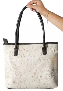 Handtasche Rindsleder - beige - Rindsledertasche - Bild 1 von 11